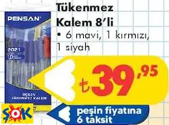 TÜKENMEZ KALEM 8'Lİ TÜKENMEZ KALEM 8'Lİ